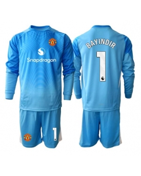 Billige Fotballdrakt Manchester United Altay Bayindir #1 Keeper Replika Hjemmedraktsett Barn 2025-26 Langermet (med bukser)